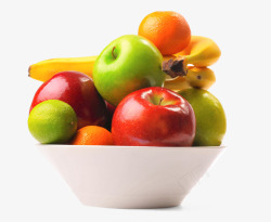 一碗水果红苹果香蕉素材