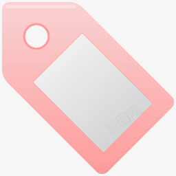 粉红丝带购物图标图标