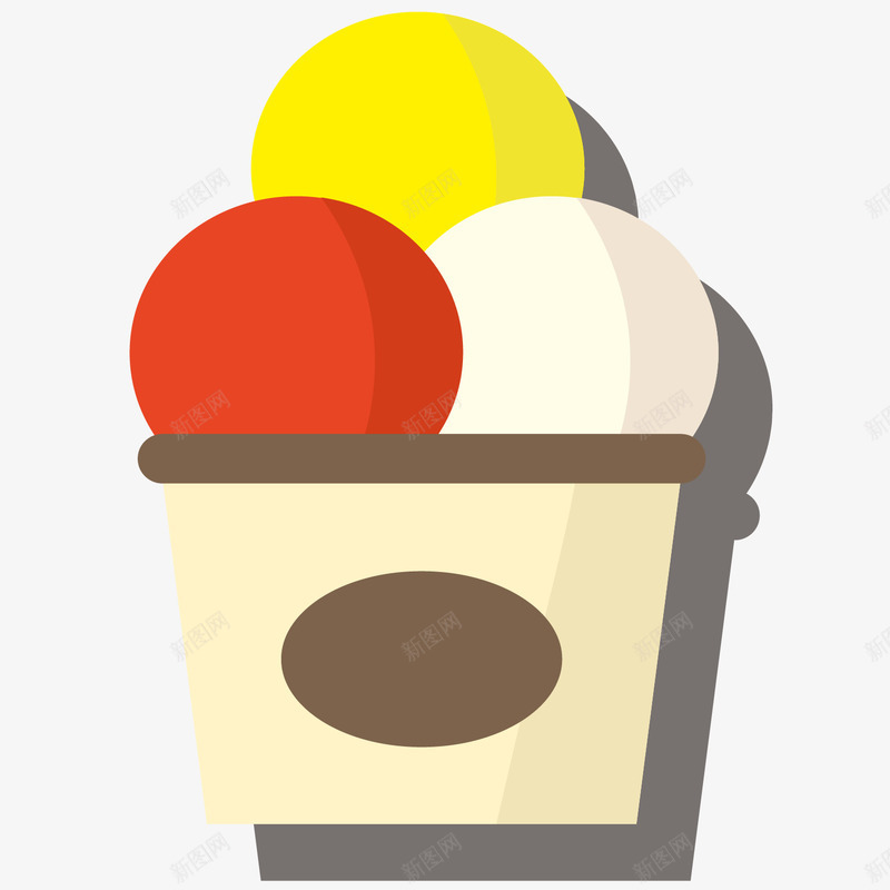 夏季彩色冰淇淋球png免抠素材_88icon https://88icon.com 冰淇凌 冰淇淋球 圣代冰淇凌 夏季 彩色 满满的