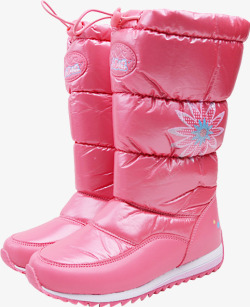 粉色鞋子冬季海报素材