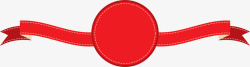 红色圆圈卡片素材