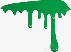 绿色油漆喷溅效果素材