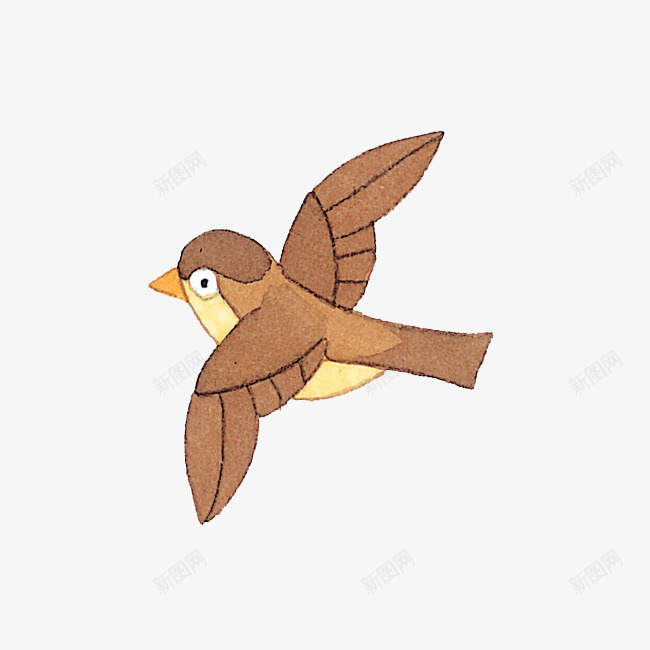 飞翔的鸟png免抠素材_88icon https://88icon.com 小鸟 手绘画 矢量装饰 翅膀 装饰 鸟