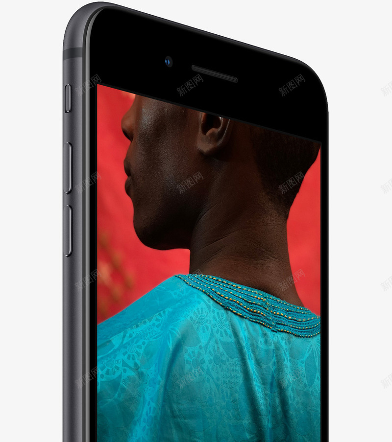 iPhone8Plus黑色png免抠素材_88icon https://88icon.com 全面屏 手机 智能手机 苹果手机 黑色