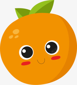 夏季害羞的橙色橙子素材