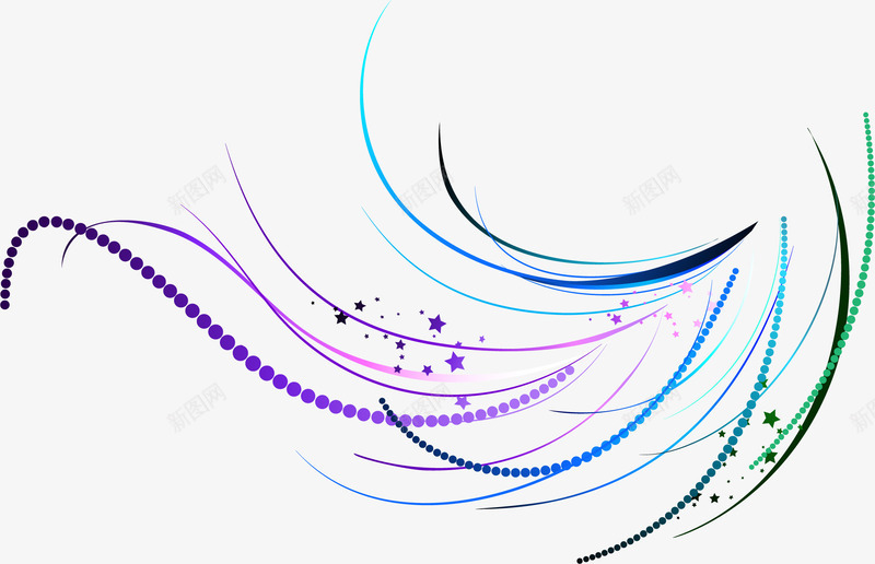 手绘多彩弧线光晕png免抠素材_88icon https://88icon.com 唯美 多彩弧线 弯曲 手绘弧线 梦幻光晕 简约