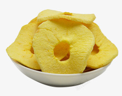 淡黄色苹果干素材