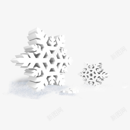 立体的雪花psd免抠素材_88icon https://88icon.com 冬季 圣诞元素 立体雪花 雪 雪花