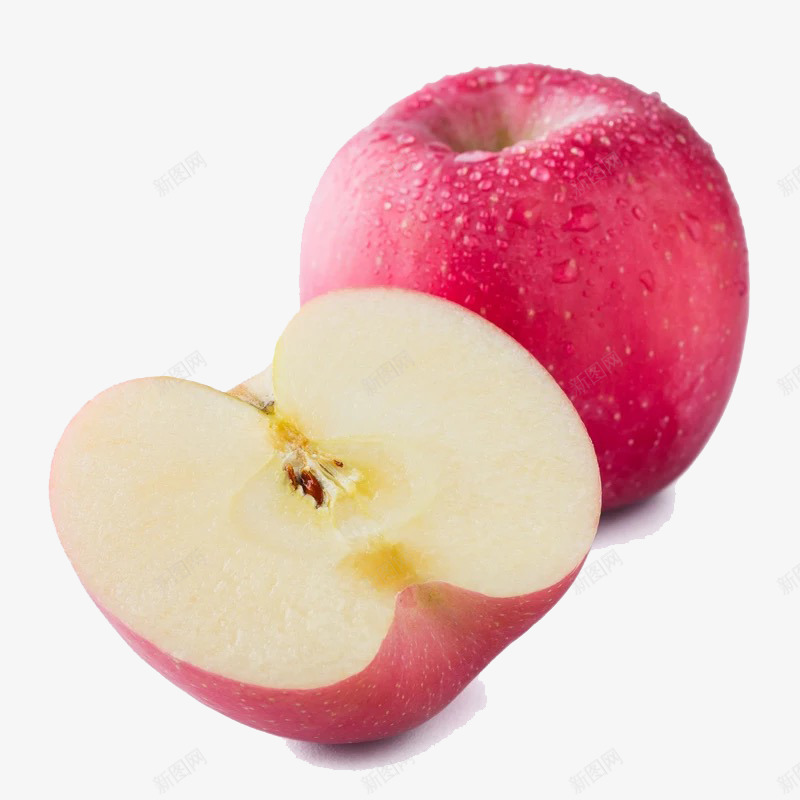香甜大苹果png免抠素材_88icon https://88icon.com 产品实物 可口 大个 红色