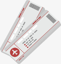 出行飞机票旅游出行的飞机票矢量图高清图片