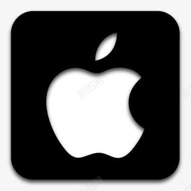 应用程序苹果标志黑色图标图标