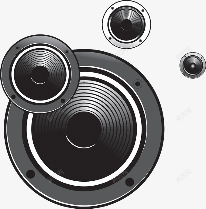 黑色圆形音箱舞台灯光png免抠素材_88icon https://88icon.com 圆形 灯光 舞台 音箱 黑色