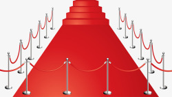 颁奖颁奖舞台红地毯矢量图素材