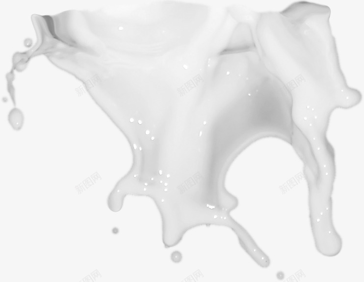 牛奶png免抠素材_88icon https://88icon.com 喷溅 泼溅 流淌 液体 牛奶