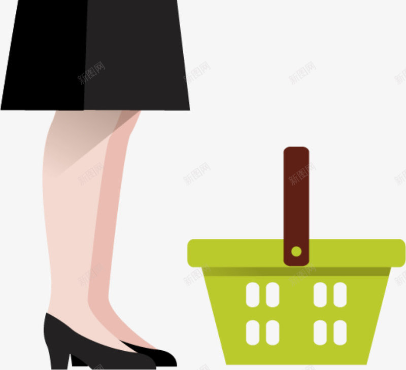 618购物节购物的女人png免抠素材_88icon https://88icon.com 618购物节 买东西 家庭妇女 拿着苹果 短发女人 购物的女人