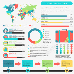 奇妙的旅行信息图表素材