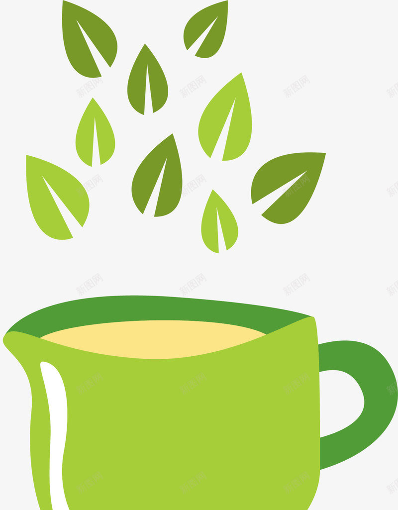 绿色立体茶叶茶杯png免抠素材_88icon https://88icon.com 喝茶 春茶 茶叶 茶杯 茶楼 茶艺 茶馆