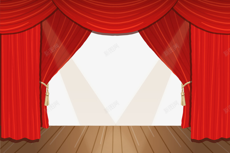 舞台场景png免抠素材_88icon https://88icon.com 幕布 拉开 舞台 追光