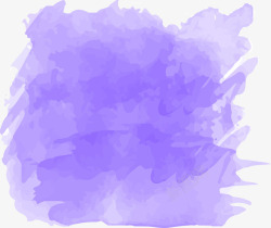 紫色水彩墨染图素材