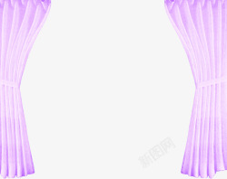 紫色梦幻舞台幕布素材