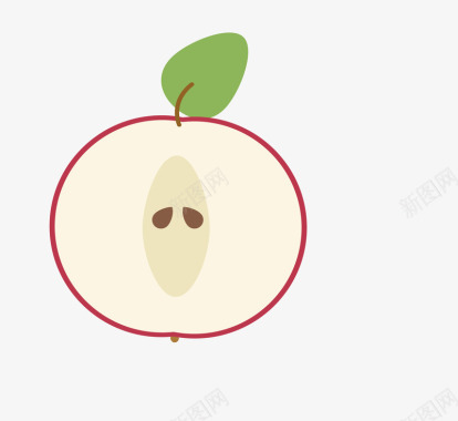 苹果手绘手绘苹果片图标图标