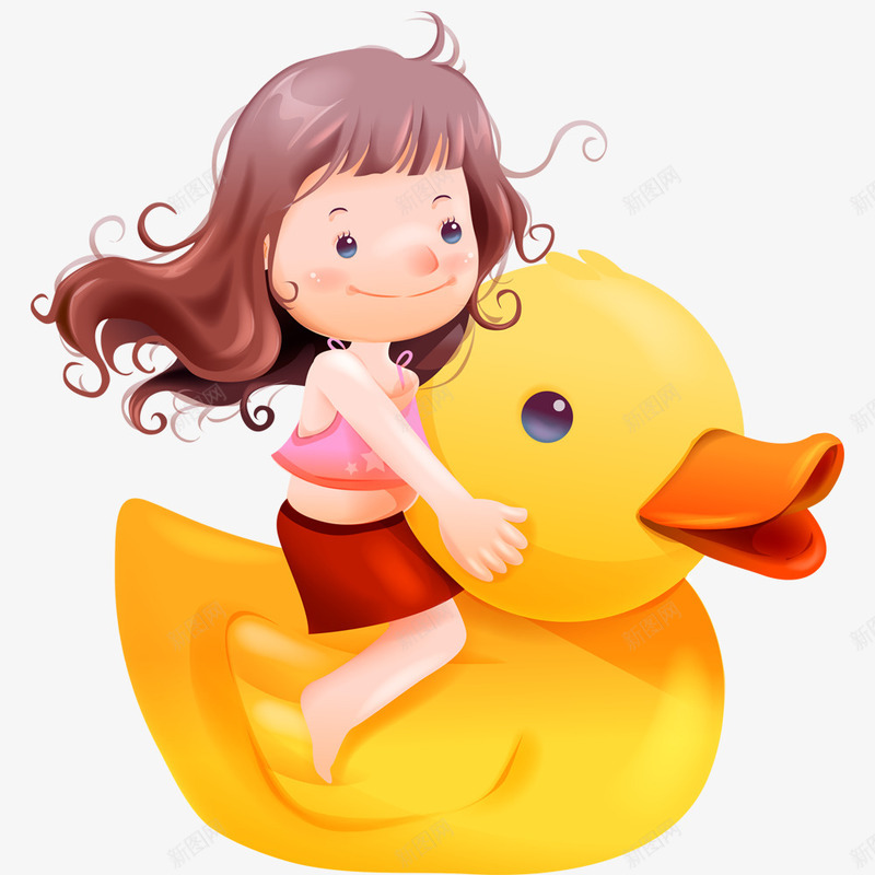 坐着鸭子玩具的女孩png免抠素材_88icon https://88icon.com 儿童人物 儿童生活节 卡通 坐着的小朋友 女孩设计 玩耍 鸭子玩具