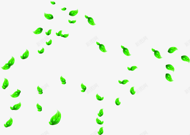 绿色抽象组合树叶装饰png免抠素材_88icon https://88icon.com 抽象 树叶 组合 绿色 装饰