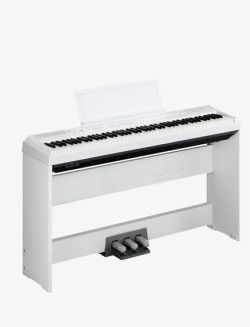 白色钢琴素材
