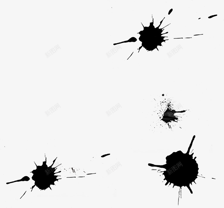 黑色喷溅墨迹毛笔png免抠素材_88icon https://88icon.com 喷溅 墨迹 毛笔 黑色