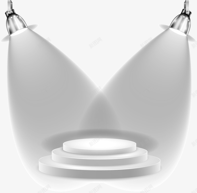 舞台双折射灯矢量图ai免抠素材_88icon https://88icon.com 折射灯 舞台 矢量图