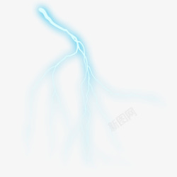 彩色超炫闪电素材