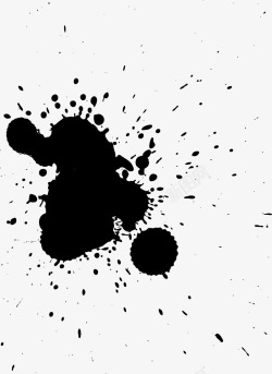 墨点元素矢量图素材