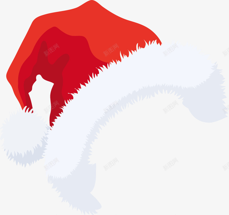圣诞节红色圣诞帽png免抠素材_88icon https://88icon.com 冬天帽子 冬季帽子 圣诞节帽子 白色毛球 红色圣诞帽 红色帽子