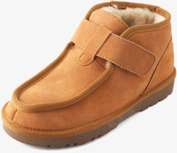 棕色儿童冬季靴子素材