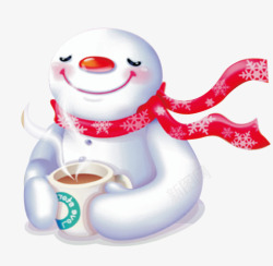 冬天创意雪人装饰图案素材