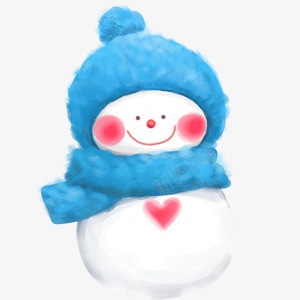 戴围巾的雪人png免抠素材_88icon https://88icon.com 冬季 卡通 雪人