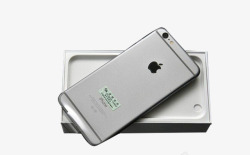 银色苹果6手机盒素材