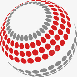 红色圆球创意科技球体图矢量图高清图片