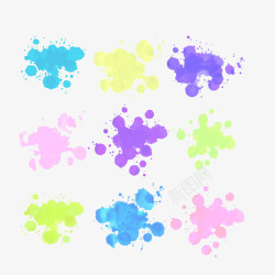 墨水喷溅素材