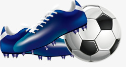 白色足球鞋高端蓝色足球鞋高清图片