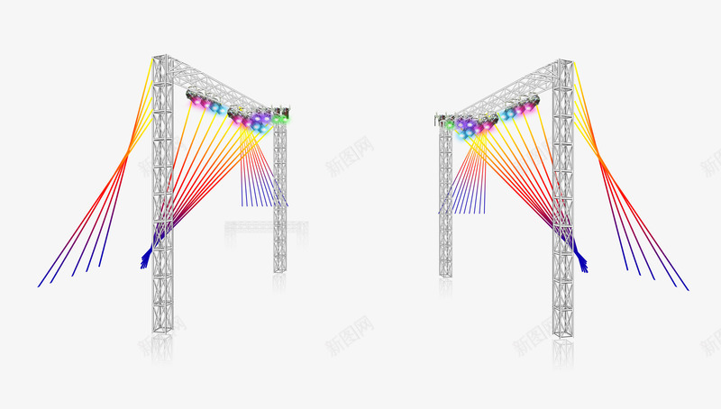 彩色灯光装饰psd免抠素材_88icon https://88icon.com 婚礼灯光 彩色灯光装饰 舞台灯光