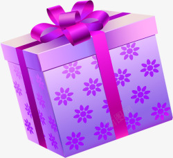 紫色礼盒冬季欢乐购促销海报素材