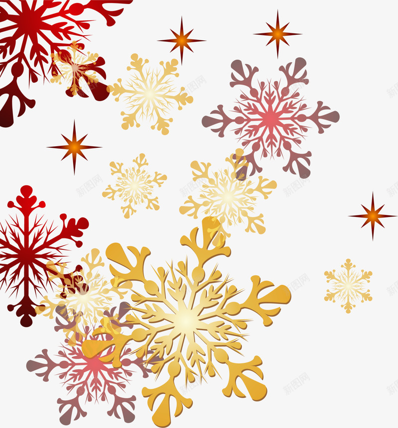 冬季美丽金色雪花png免抠素材_88icon https://88icon.com 冬季雪花 密集雪花 漂浮雪花 美丽雪花 金色光晕 金色雪花