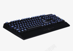 蓝色机械键盘素材