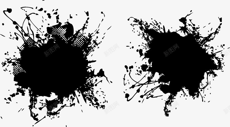 水墨笔刷png免抠素材_88icon https://88icon.com 喷溅 墨水 水墨 水彩 油墨 油漆 笔刷