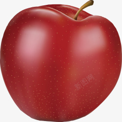 新鲜水果之红苹果矢量图素材