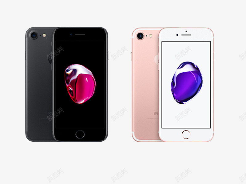 黑色玫瑰金iPhone7png免抠素材_88icon https://88icon.com iPhone 手机 苹果 通讯设备