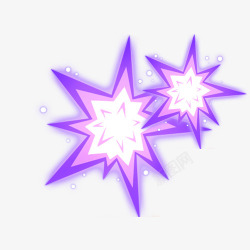 紫色炫光元素素材