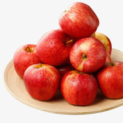 新鲜的诱人的红苹果素材