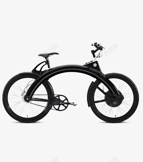 黑色炫酷自行车png免抠素材_88icon https://88icon.com 交通工具 炫酷的 自行车 黑色